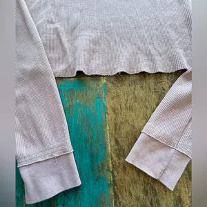 Wild Fable Light Pink Long Sleeve Crop Top thumbnail 4
