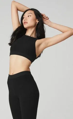 Alo Alosoft Iconic 90's Bra - Black XS NWT ( SOLD OUT) thumbnail 1
