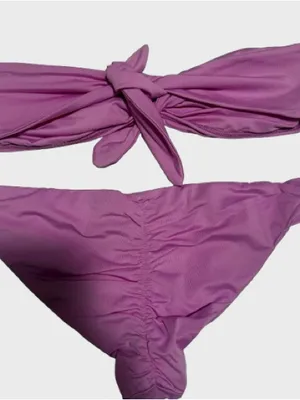 Zinke Lavender-Pink Bandeau Bikini Set thumbnail 4