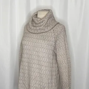 TOMMY BAHAMA Wool Blend Cowl Neck Sweater‎ Coastal Geometric Raglan Knit Small thumbnail 6