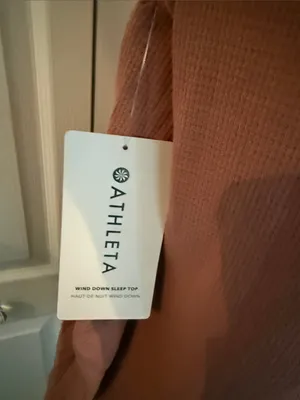 Athleta Long-Sleeve Waffle Henley - Dusty Rose thumbnail 2