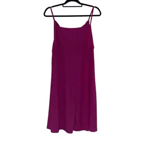 Shein Curve 2XL Hot Pink‎ Textured Knot Front Slip Mini Dress Sexy Summer Vacay thumbnail 2