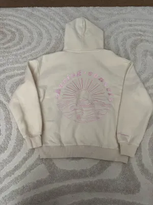 Pink Palm Puff Chasing Sunsets hoodie thumbnail 2