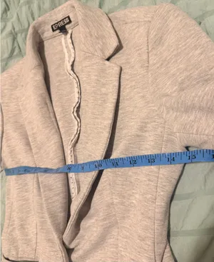 Express Light Grey Fitted Single Button Blazer Size XS - NWOT thumbnail 9