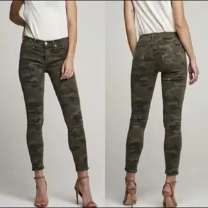 Hudson Nico super skinny midrise Camo glitter jeans thumbnail 2