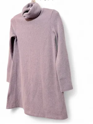 Lulus Women’s Alaina Dusty Lavender Long Sleeve Turtleneck Sweater Dress Size S thumbnail 10