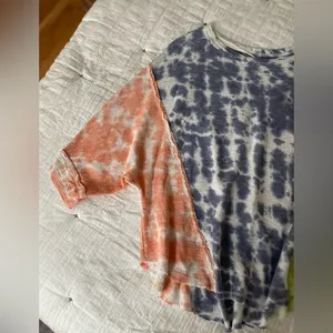 FREE PEOPLE We the Free Chasing the Sun Tie Dye Oversized Slouchy Tee Size XS thumbnail 8