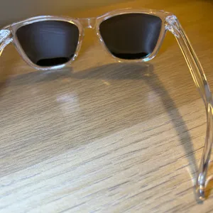 Transparent Frame Sunglasses with Green Lenses thumbnail 5
