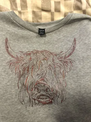 Shein Cow Sweater thumbnail 2