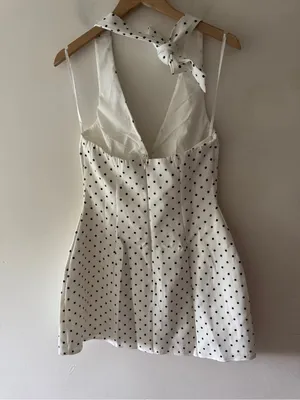 One and Only Collective Polka Dot Halter Style Mini Dress thumbnail 6