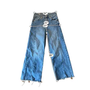 Gap high rise stride wide ankle leg jeans size 4 thumbnail 4