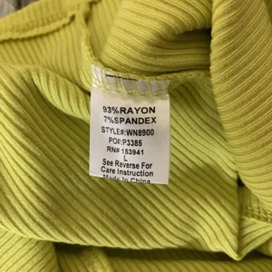 Timing‎ L Neon Ribbed Crop Tank Top Sleeveless Stretch Y2K Streetwear Festival thumbnail 4
