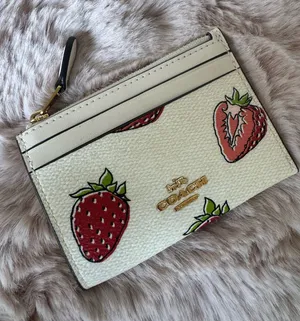 Coach strawberry Id card case thumbnail 1