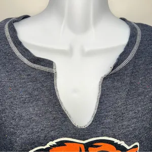 NFL Team Apparel Women's Speckled Chicago Bears Short Sleeve V-Neck T-Shirt-Sz L thumbnail 3