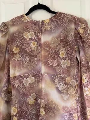 Vintage Handmade Long Sleeve Maxi Dress Size Small/ Medium thumbnail 6