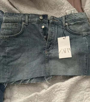 ZARA Mini Denim Skirt thumbnail 1