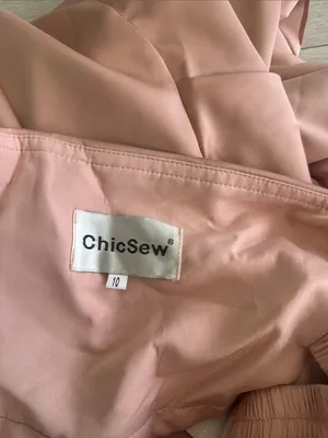 Chicsew Lauren Strapless Satin Gown Dusty Rose Size 10 NWT thumbnail 9