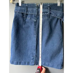 NWT’s Free People Faded Indigo Denim Skirt with Belt Size 6 thumbnail 6