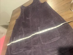 Purple Corduroy Pinafore Dress thumbnail 7