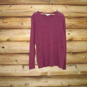 IRO Distressed Pullover Sweater Knit Top thumbnail 2