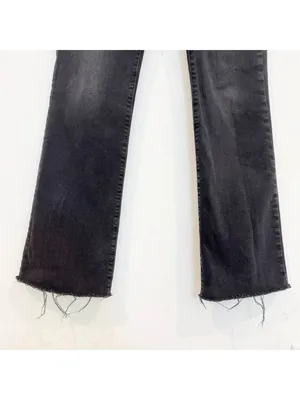 Joes Jeans Hi Honey Jeans Size 31 Black Wyoming Raw Hem Curvy Bootcut‎ Rancher thumbnail 4