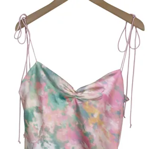 For Love & Lemons Call Me Tie Dye Colorful Pastel Open Back Midi Dress Small thumbnail 5