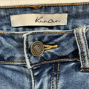 KanCan mid rise distressed raw hem skinny jean thumbnail 2