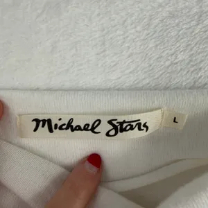 Michael Stars L Large Madison Brushed Jersey Long Sleeve Dolman Mock Neck White‎ thumbnail 5