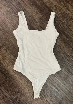 Amazon brand new pumiey white tank bodysuit thumbnail 2