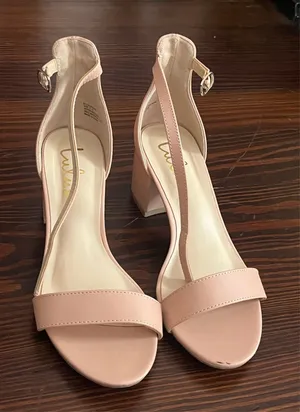 Lulu’s Nude Block Heel thumbnail 1
