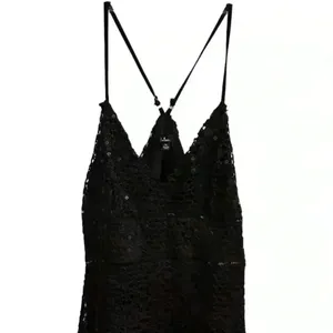 Lulus Women's XL Black Crochet‎ Sleeveless V-Neck Midi Dress-NWT thumbnail 3