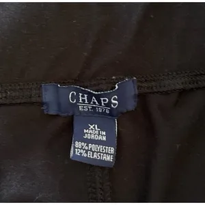 Chaps Women's Black‎ Wide Leg Leggings Size XL thumbnail 4