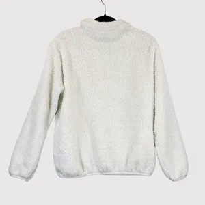 Patagonia Womens Jacket White Los Gatos High Pile Fleece 1/4 Zip Pullover Medium thumbnail 3