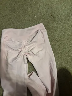 Light Pink Butt Scrunch Leggings Amazon thumbnail 4