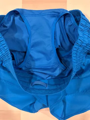 lululemon hotty hot high rise hr lined short 4” long poolside blue 6 W7AYXT thumbnail 5