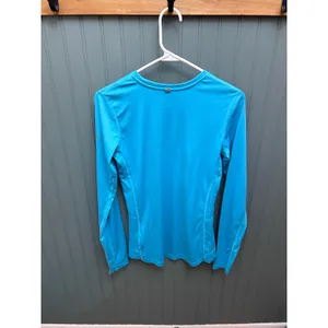 Nike Dri Fit Running Long Sleeve Shirt Women's Size Small Blue Athletic Top‎ thumbnail 4