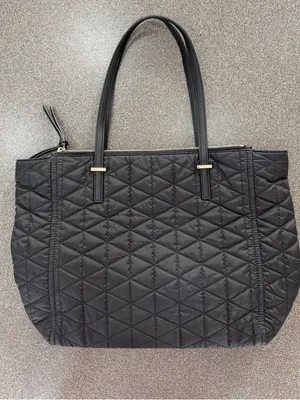 Kate Spade Black Wilson Road Quilted Talya Tote Purse Double Strap thumbnail 2
