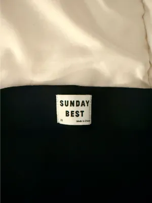 Sunday Aritzia Best Skirt Black Mini XS High Waisted thumbnail 2