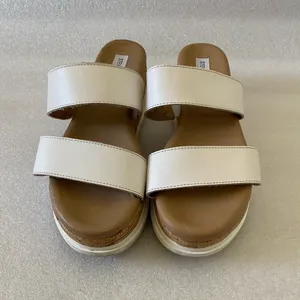 Steve Madden Thalia White Cork Wedge sandals size 9.5 thumbnail 2