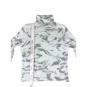 Anthropologie Camo Mock Neck Crop Top Long‎ Sleeve S Streetwear thumbnail 3
