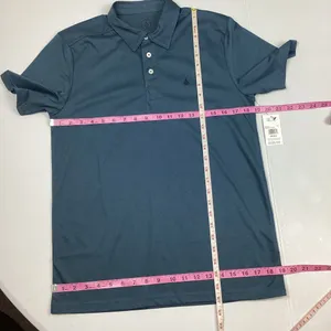 Volcom Blue Banger Short Sleeve Polo Shirt Size Small NEW! Retail $42 thumbnail 8