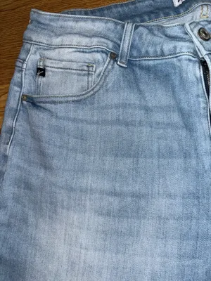 Kancan Bootcut Jeans Women’s Plus Size 22 Light Wash Distressed Raw Hem Slits thumbnail 3