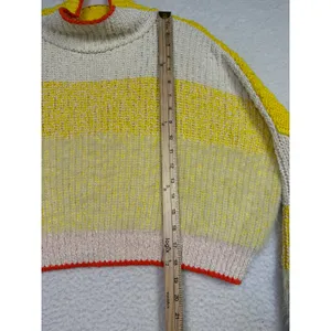 Free People Sunbrite Mock Neck Sweater Cropped‎ Baggy Size XSmall thumbnail 4