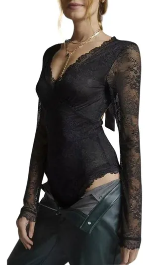 Anthropologie Lace Bodysuit thumbnail 1