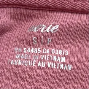 Aerie Oversized Beyond Ribbed Quarter‎ Zip Pullover Sweater Pink Cozy S thumbnail 7