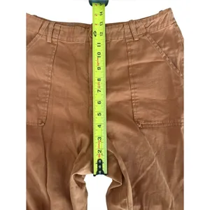 Le Lis Collection Cargo Pants Straight Leg Rust Orange Cotton Womens Medium thumbnail 9