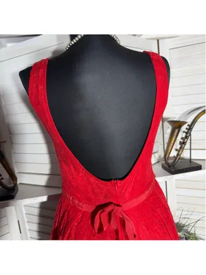 Y2K style babydoll mini dress lace backless pinup coquette whimsical romantic M thumbnail 11