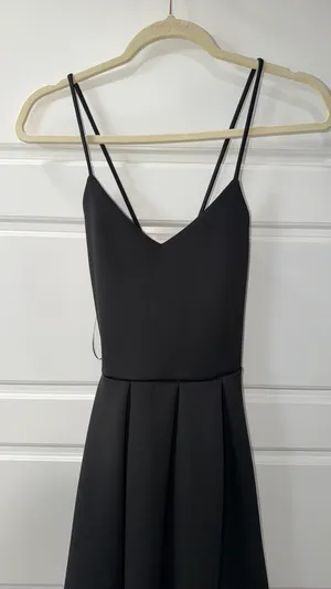 Soprano Black open back Dress size medium  thumbnail 3
