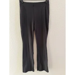 Alo Yoga Black High Waist Split Zip Flare Leggings Size Medium thumbnail 5