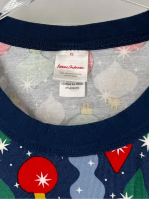 Holiday HannaJams™ Pajama Set Shiny Bright Ornaments size xs thumbnail 4